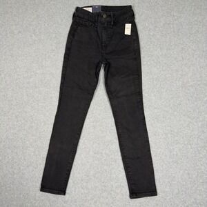 NWT GAP Universal Jegging High Rise Petite Jeans Black Size 0P
